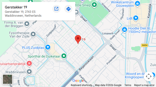 Locatie van Autorijschool New Drivers op de kaart: Gerstakker 19 in Waddinxveen